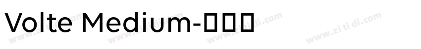 Volte Medium字体转换